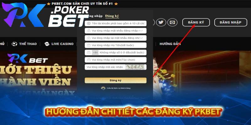 Hướng Dẫn Đăng Ký PKBET